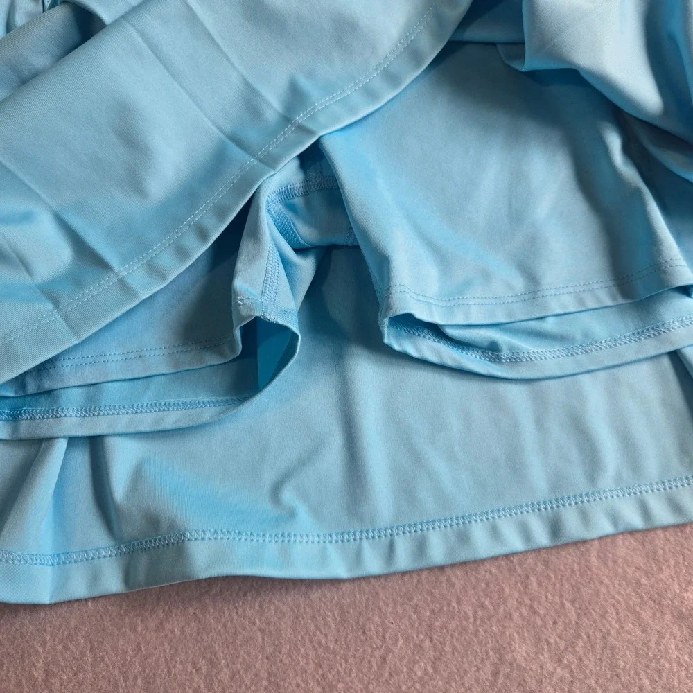 Tommy Bahama Golf Skort Womens Medium Blue Pleated Active Athletic Stretch